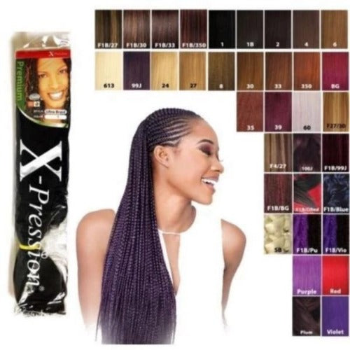 Xpression Ultra Braid Plaiting 82" Braiding Bulk Hair Extensions